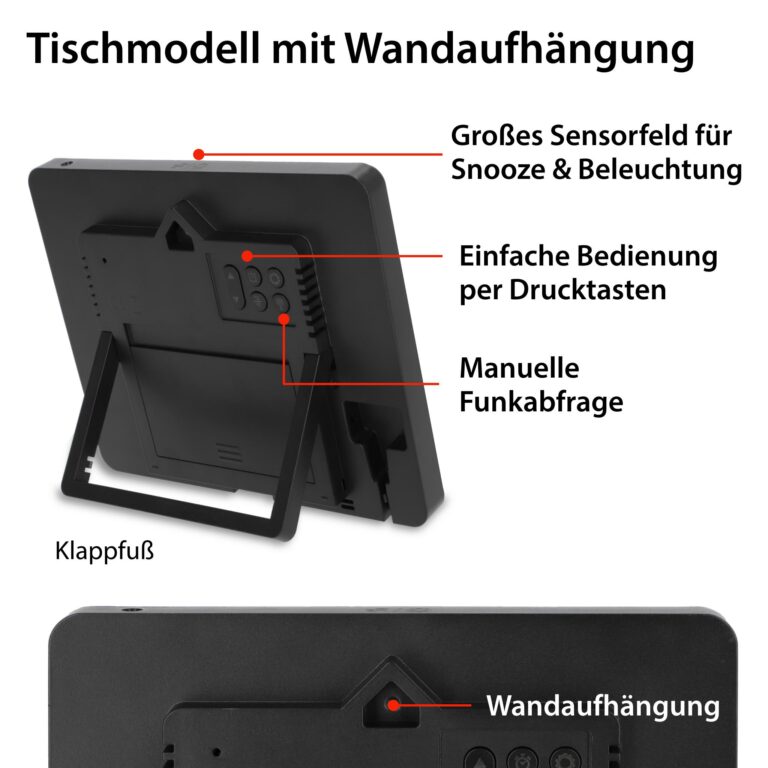 Funkuhr | ADE CK 2301 Rückseite