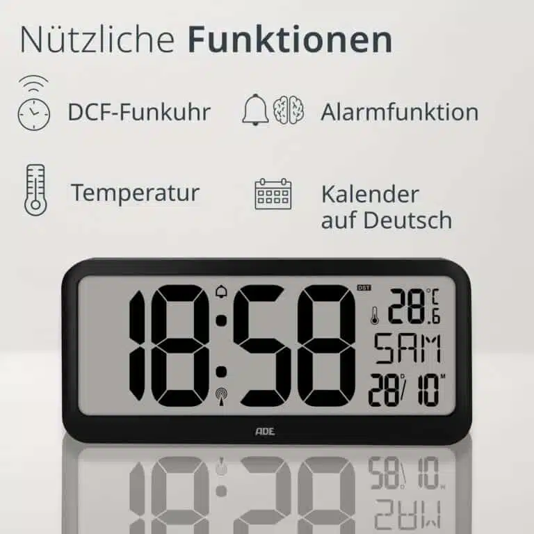 Funkuhr XXL | ADE CK 2302 Funktionen