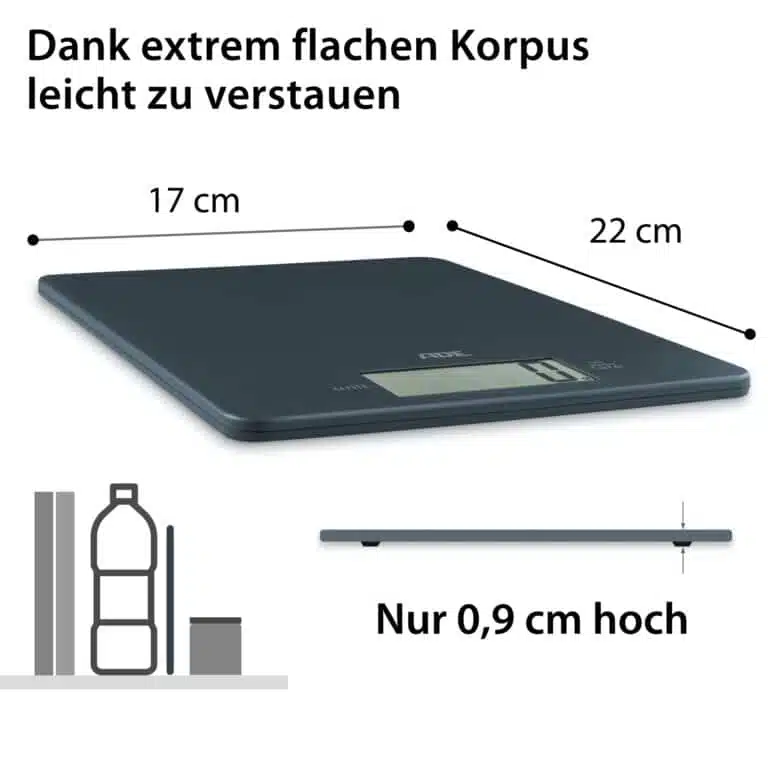Digitale Küchenwaage | ADE KE1800-3 Leonie- Maße