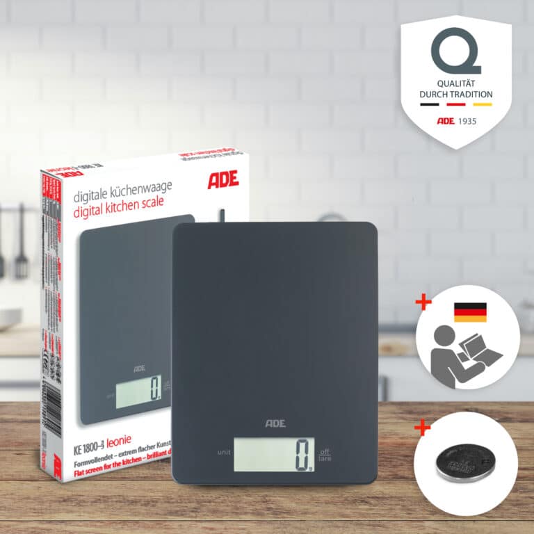Digitale Küchenwaage | ADE KE1800-3 Leonie - Packaging Anleitung Batterie