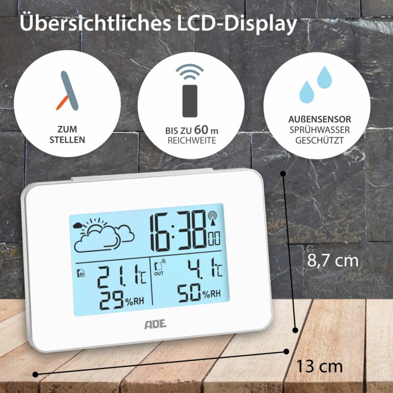 Wetterstation mit Außensensor ADE WS2136-2