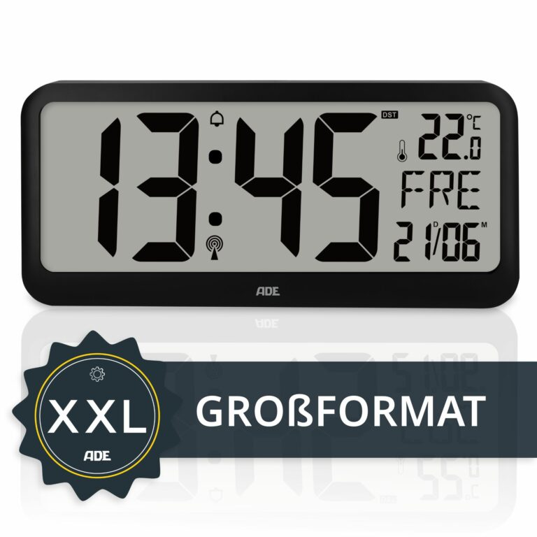 Sehr große digitale Wanduhr mit XXL-Ziffern | ADE CK2302