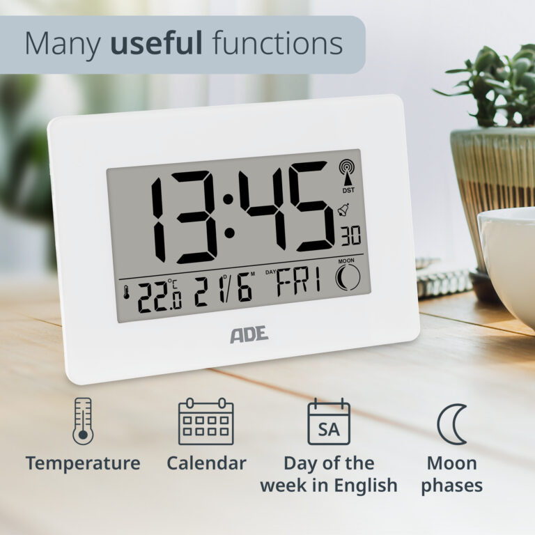 Radio-controlled clock | ADE CK2307-2