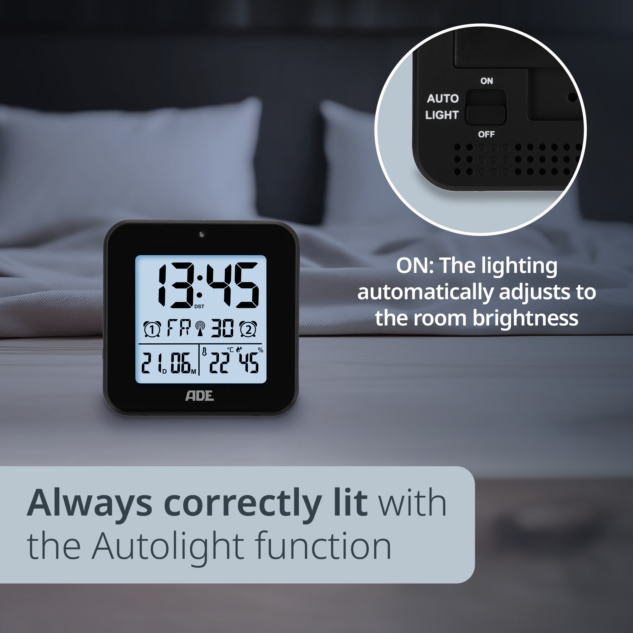 Radio-controlled clock | ADE CK2310-1