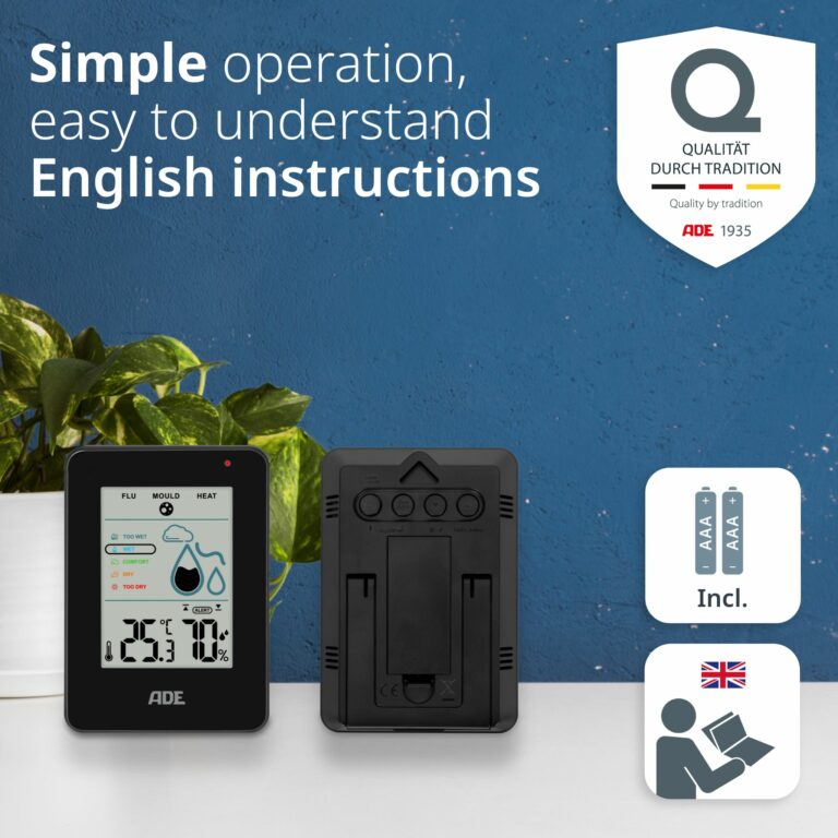 Hygrometer with Mould Alert | ADE WS2310-2