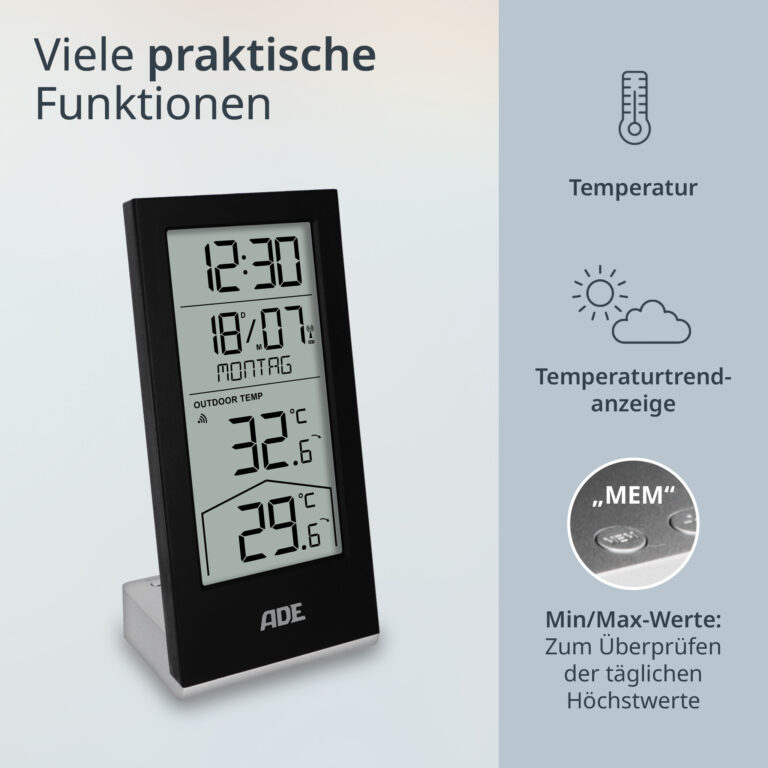 ADE Wetterstation WS2324 Funktionen