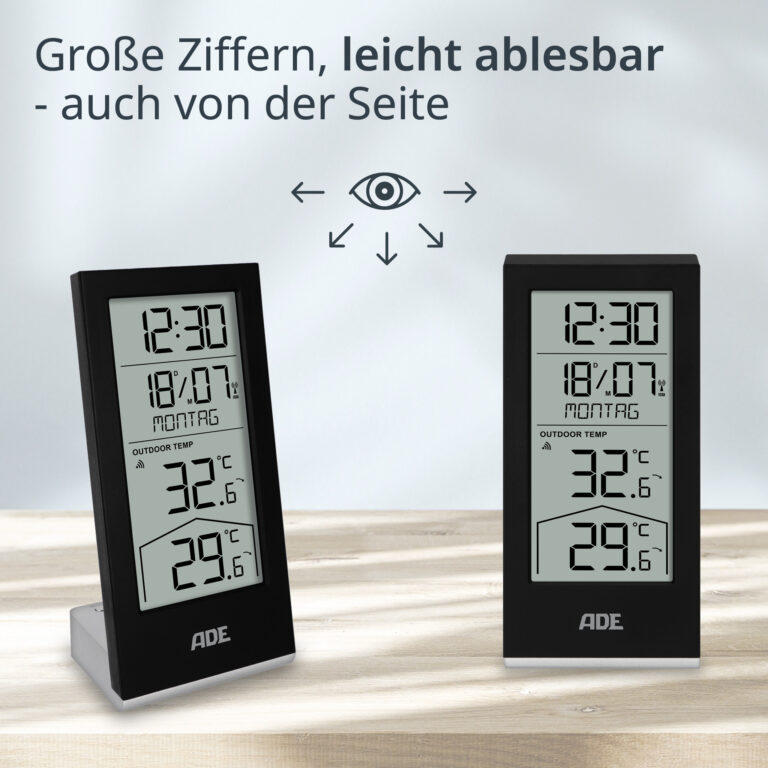 ADE Wetterstation WS2324 Lesbarkeit