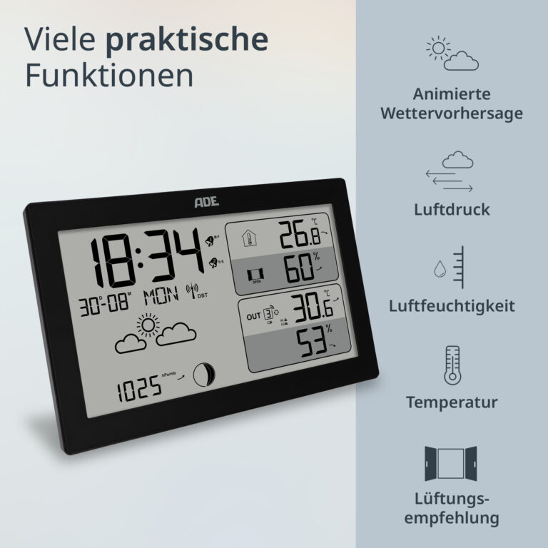 ADE Wetterstation WS2325 Funktionen