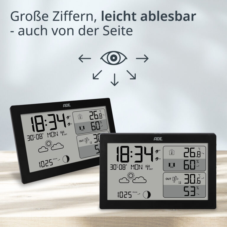 ADE Wetterstation WS2325 ablesbarkeit