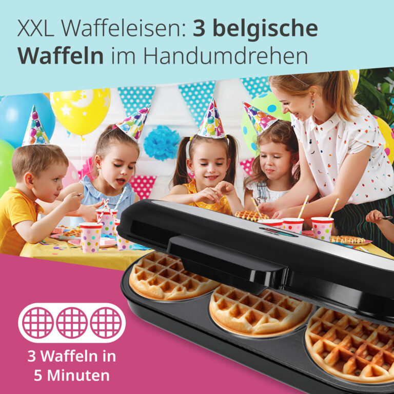 XXL Waffeleisen belgische Waffel | ADE KA2304