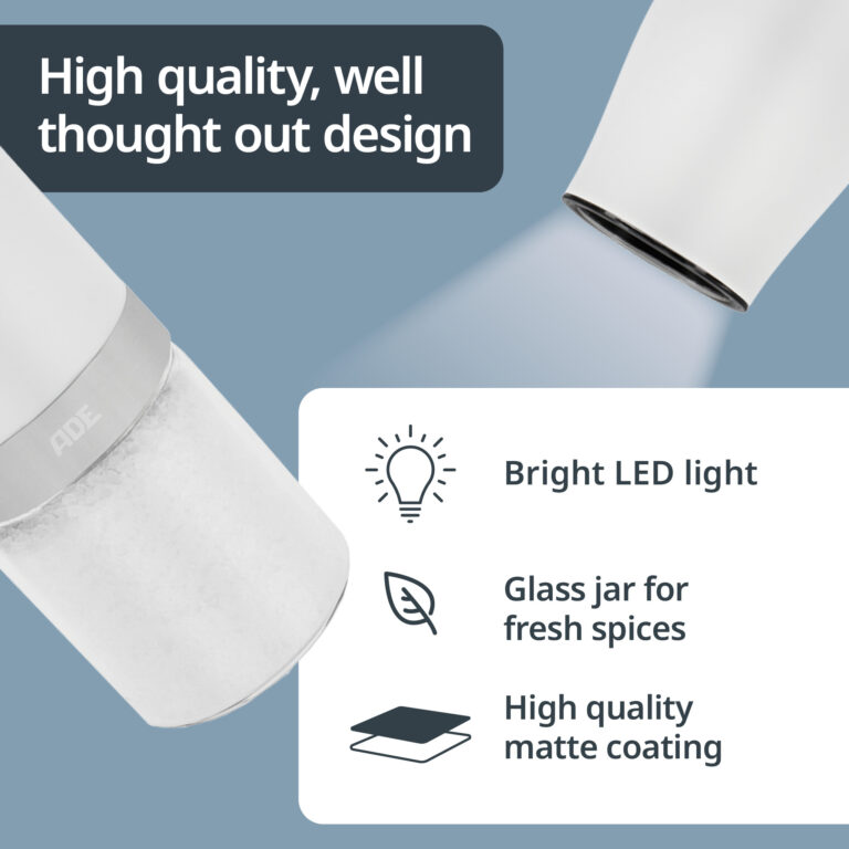 Electric salt/pepper mill with tilt sensor | KG2407-2