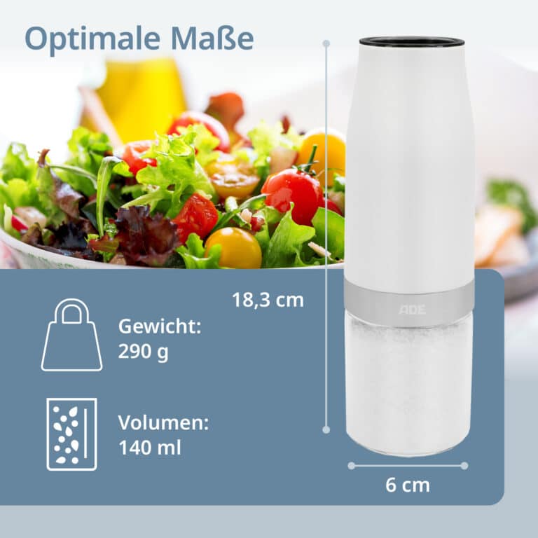 Elektrische Salz-/Pfeffermühle mit Kippsensor | KG2407-2