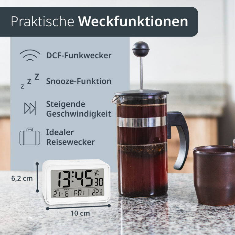 Funkwecker mit Kalender | CK2306-1