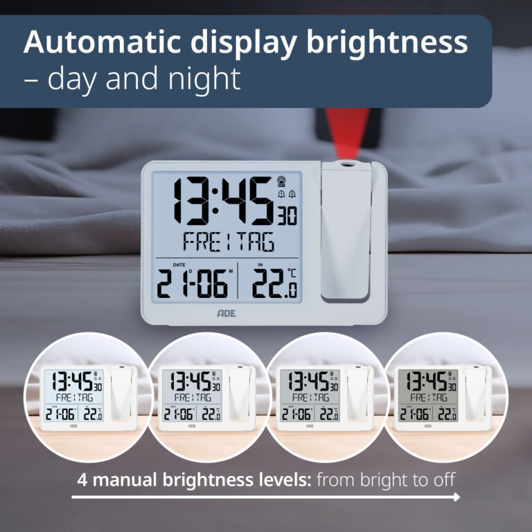 Digital DCF radio alarm clock with projection | CK2406-2