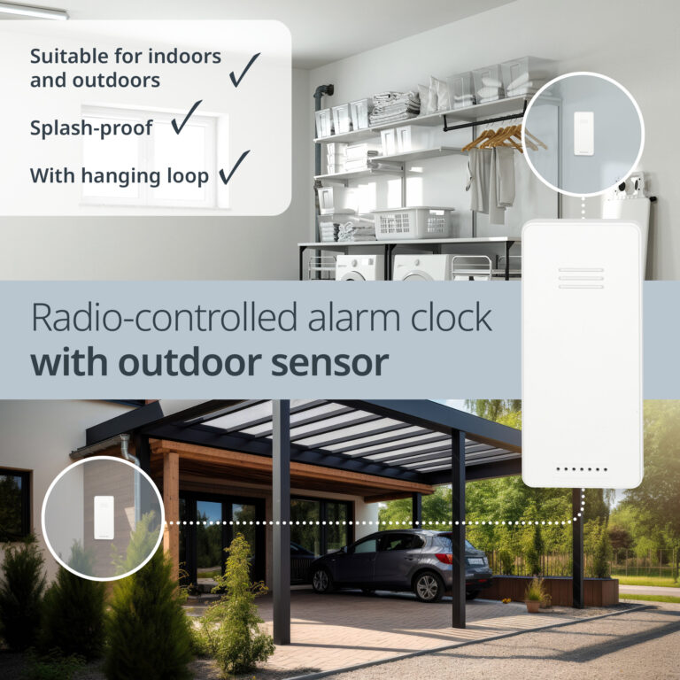 Digital DCF radio alarm clock with projection | CK2406-2