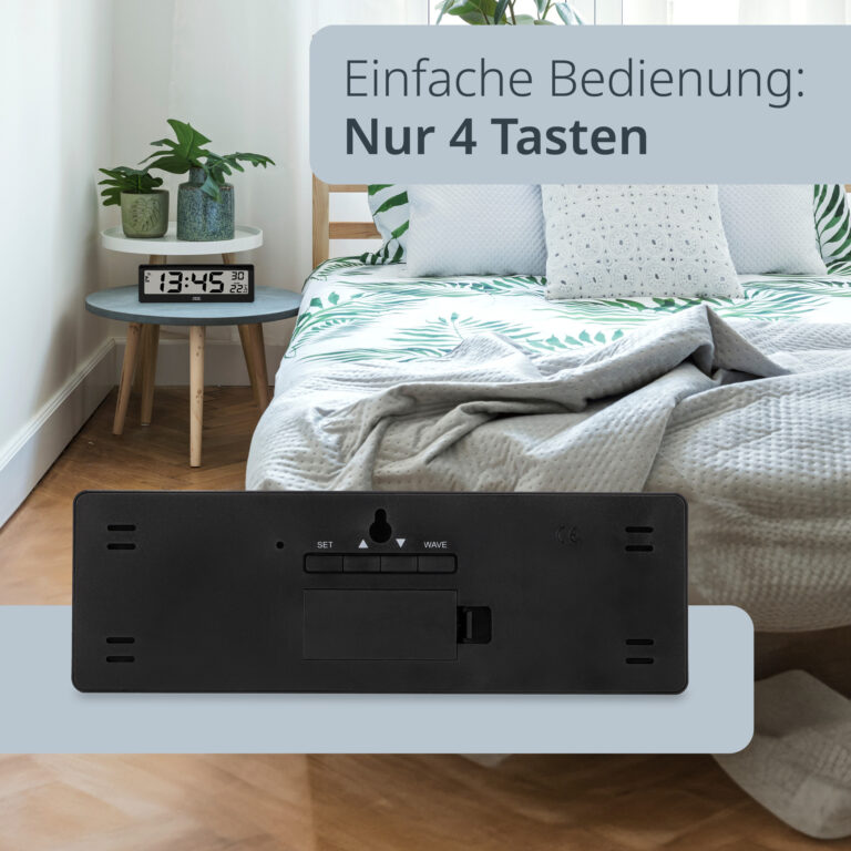 Digitale Funkuhr mit Temperaturanzeige | ADE CK1704-2