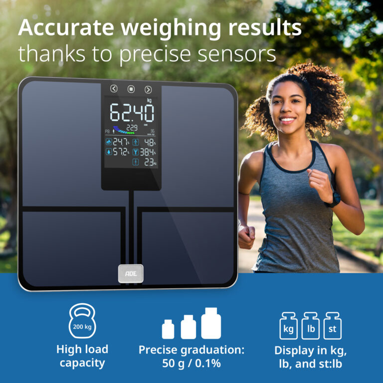 Digital body fat scale with large colour display | ADE BA2500-1 Emmy