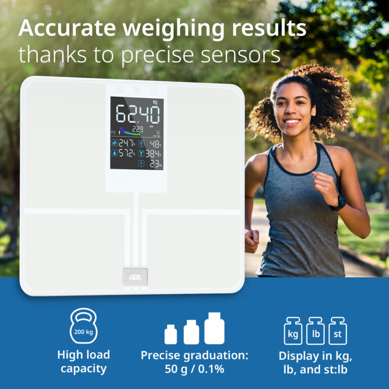 Digital body fat scale with large colour display | ADE BA2500-2 Emmy