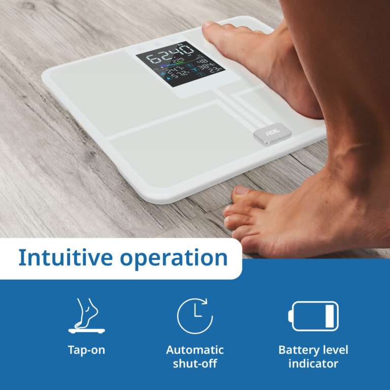 Digital body fat scale with large colour display | ADE BA2500-2 Emmy