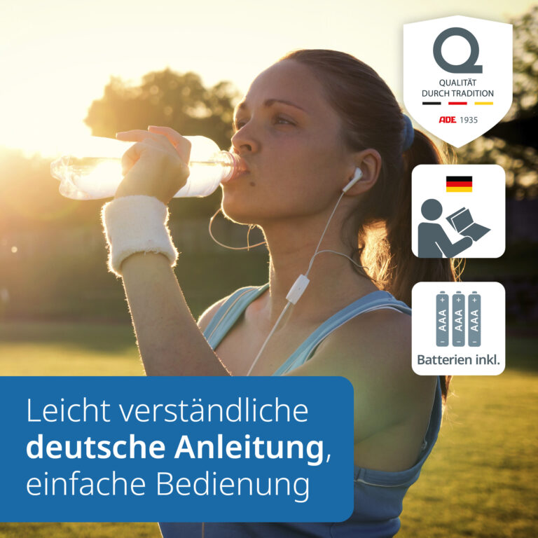 Digitale Körperfettwaage mit großem Farbdisplay | ADE BA2500-2 Emmy